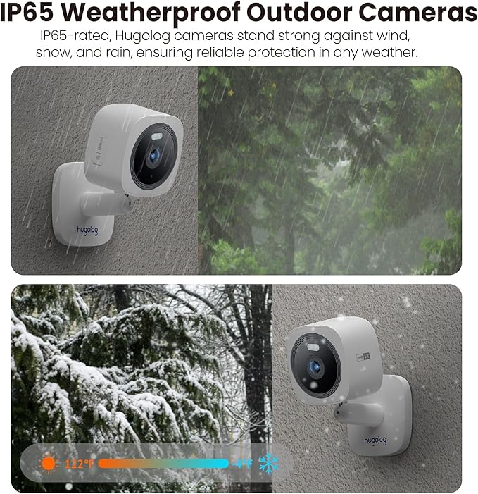 Hugolog 3K 5MP Outdoor Indoor Security Cameras - Image 2