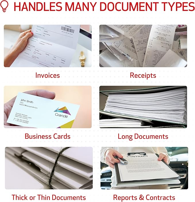Canon imageFORMULA R40 Office Document Scanner Receipt Edition, - Image 5