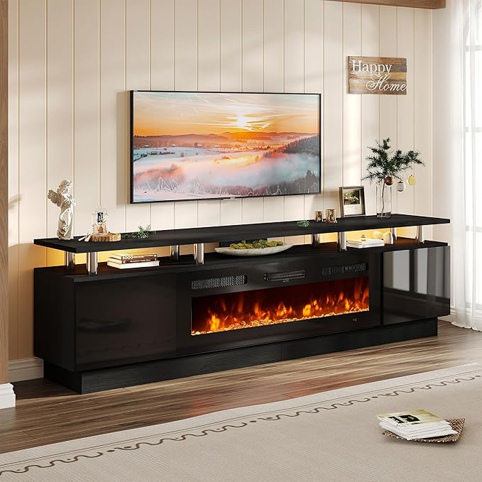 oneinmil 90'' Fireplace TV Stand - Image 7