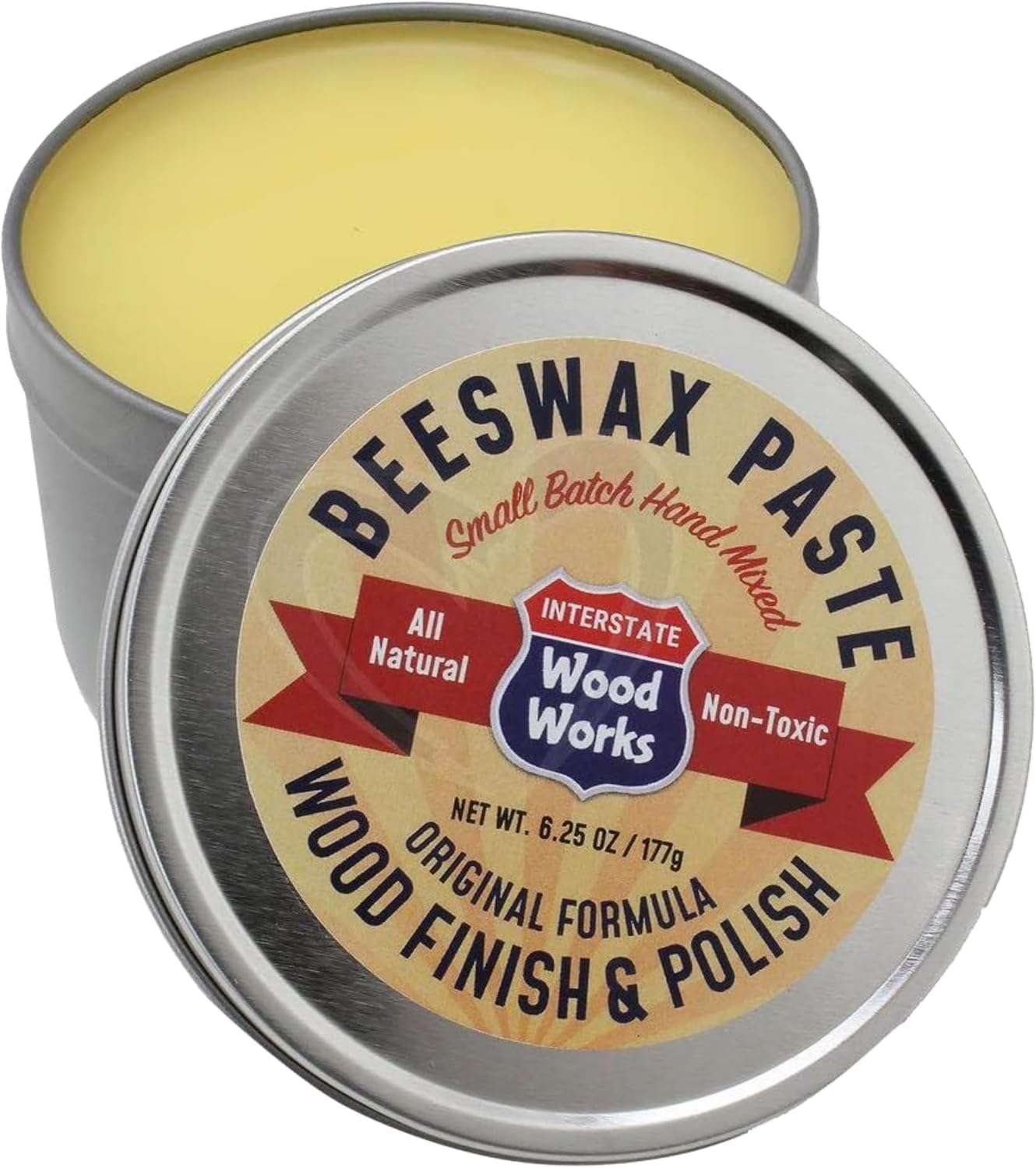 Beeswax Paste Wood Finish - Cutting Board Sealer - 6.25 oz - Made in USA