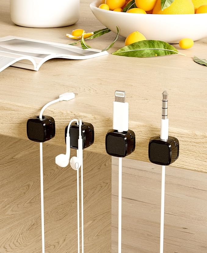 Magnetic Cable Clips, Adjustable Cord Holder Management, Adhesive Wire Keeper - Image 3