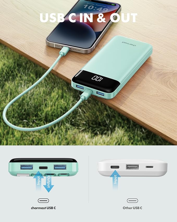 charmast Portable Charger with Built in Cables, Power Bank with Cords Wires - Image 8