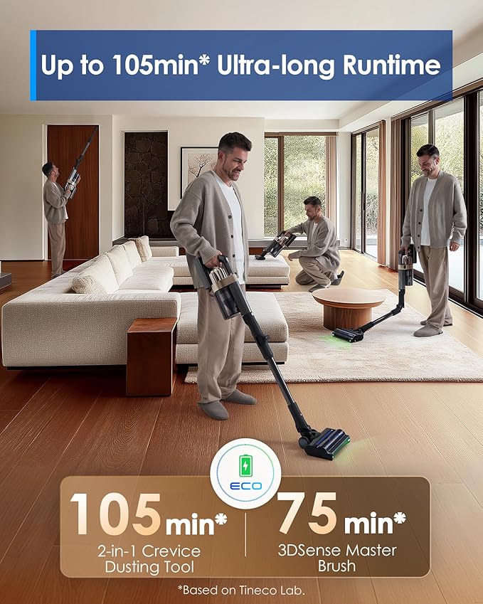 Tineco Pure ONE A90S Cordless Vacuum Cleaner, 270AW Powerful Suction Stick - Image 6