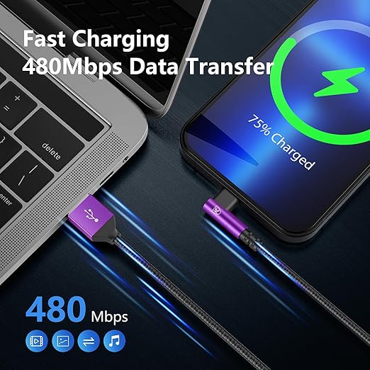 10ft iPhone Charger Cable, Long Lightning Cable Fast Charging Cord Compatible - Image 5