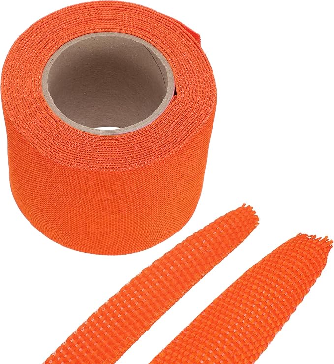 MECCANIXITY Braided Cable Sleeves Heat Shrinkable Fabric Sleeving, Network by MECCANIXITY
