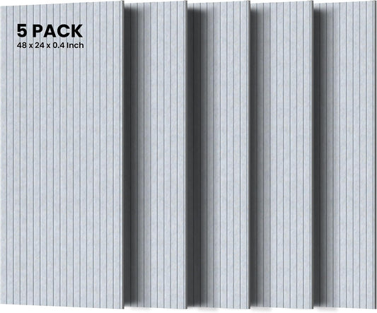 5 Pack Sound Proof Panels for Walls, Large Acoustic Panels for Media Room