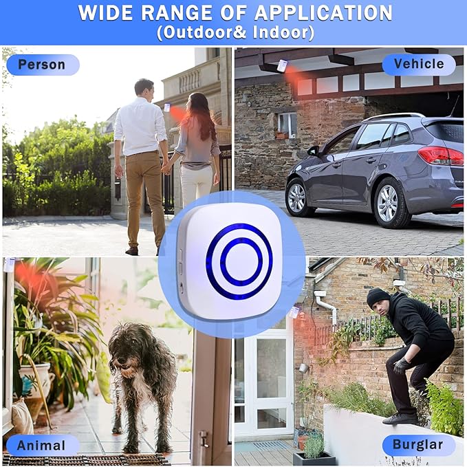Motion Sensor Alarm, Wireless Driveway Alarm Indoor Home Security Business - Image 5