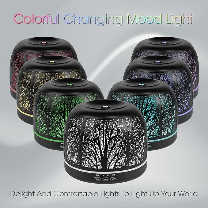 ARVIDSSON 500ml Essential Oil Diffuser, Metal Diffusers - Image 3