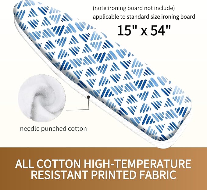 Bumkimue Ironing Board Cover and Pad, Standard Size 15x54 Inches, Heavy Duty - Image 4
