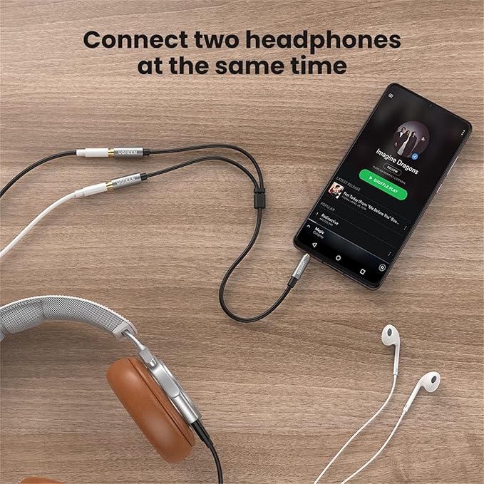 UGREEN Headphone Splitter 3.5mm Audio Stereo Y Splitter Aux Extension Cable - Image 9
