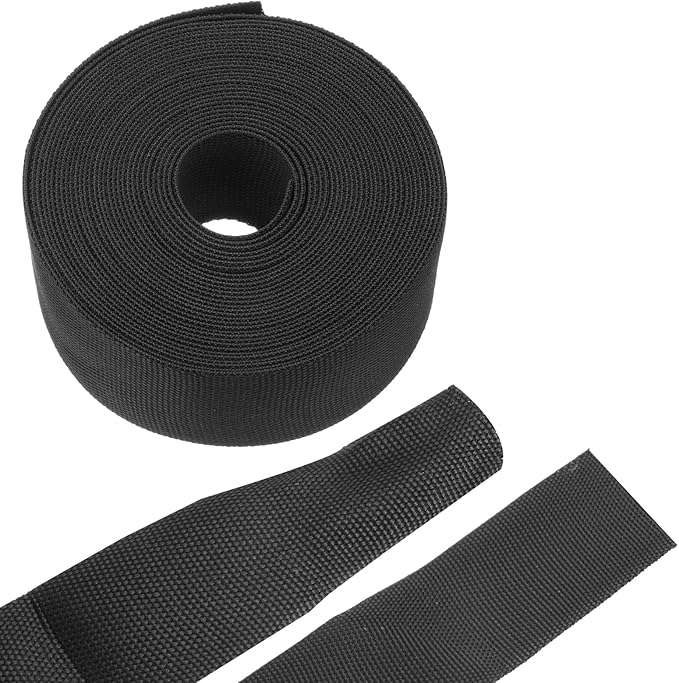 MECCANIXITY Braided Cable Sleeves Heat Shrinkable Fabric Sleeving, 1 1/4" 26ft by MECCANIXITY