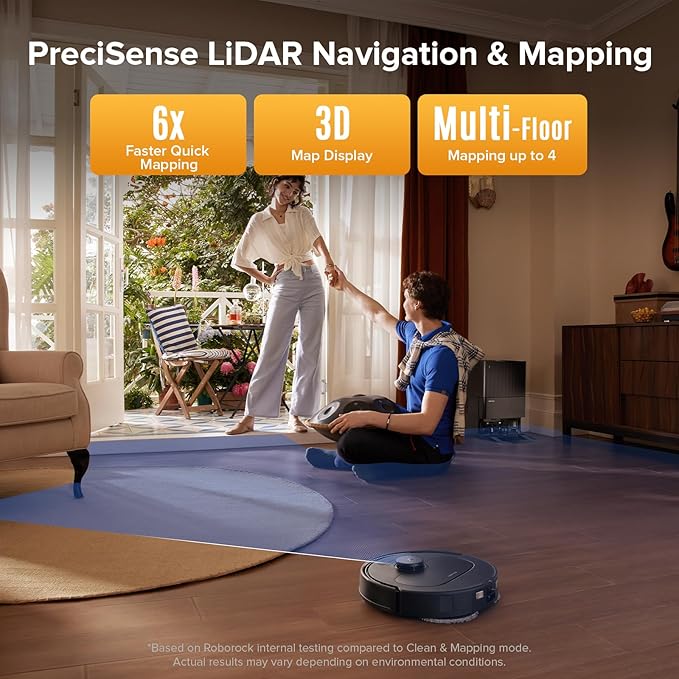 roborock QV 35S Robot Vacuum and Mop, All-in-one Vacuum Cleaner, 000Pa Powerful - Image 7