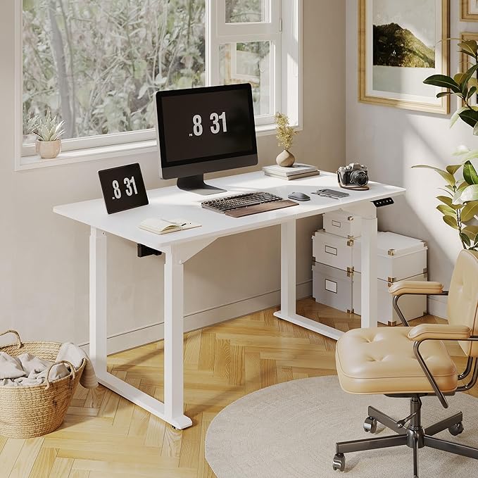 SANODESK 4-Leg Standing Desk, Electric Height Adjustable Desk - Image 2