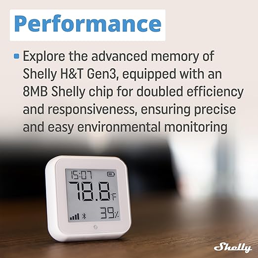 Shelly H&T Gen3 Ivory | Wi-Fi and Bluetooth Smart Temperature & Humidity Sensor - Image 5