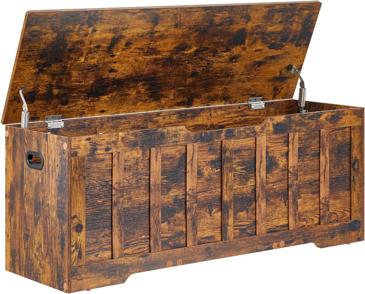vankiley 47.2" storage chest extra large, wooden storage, main product view