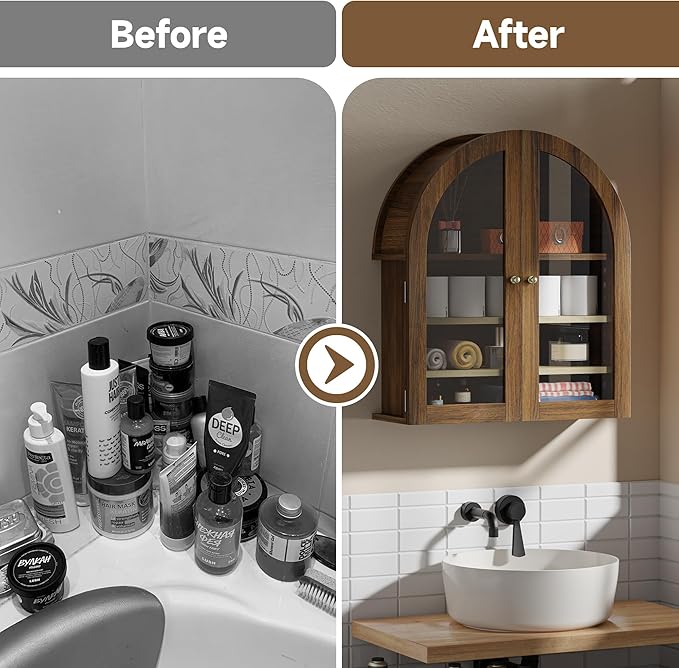 HOACT Arch Bathroom Wall Cabinet - Image 5