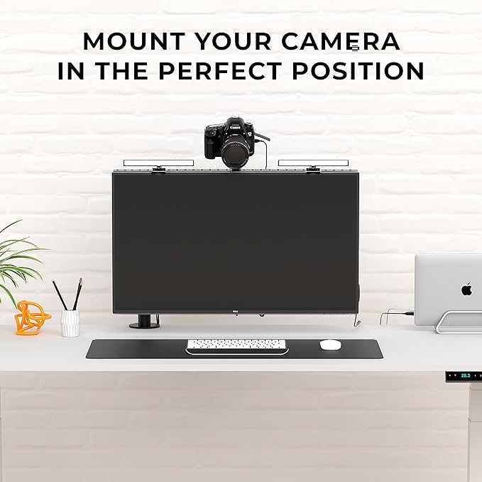 HumanCentric DSLR Monitor Mount Extra Large, Desk Camera Mounting, Light Webcam - Image 5