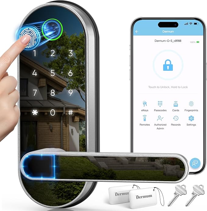 Keyless Entry Fingerprint Digital Smart Lock by Dermum