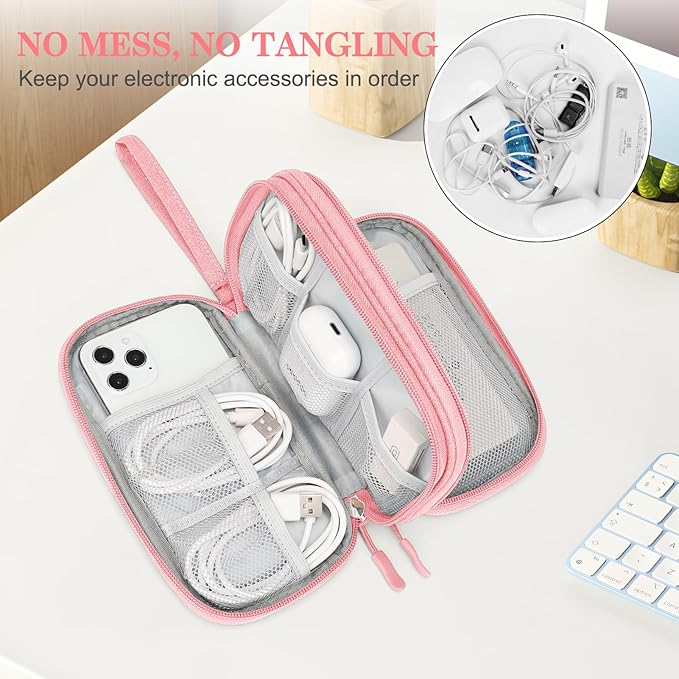 FYY Electronic Organizer, Travel Bag, Carry Case Portable Waterproof Double - Image 5