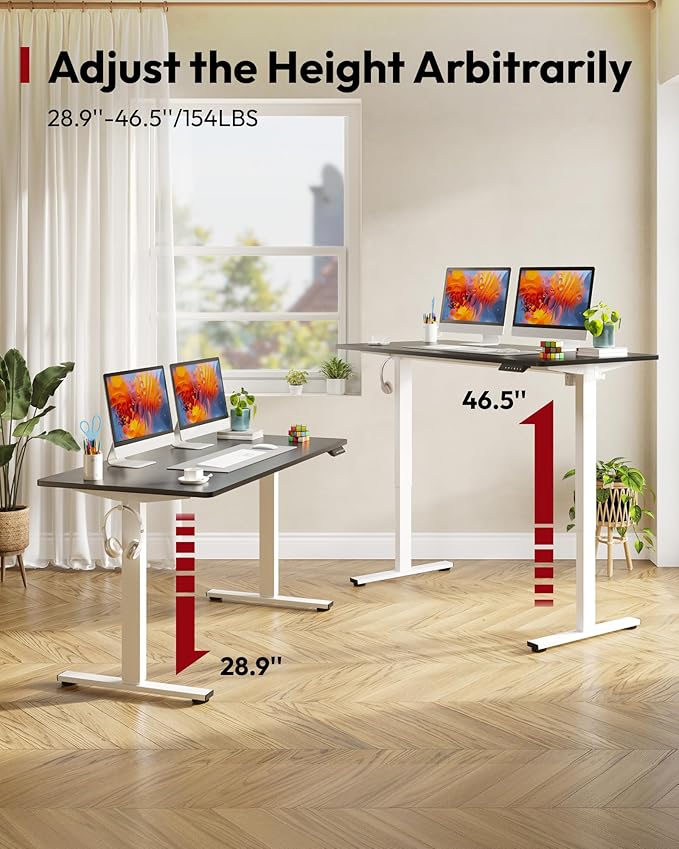SANODESK Electric Standing Desk 55 x 28 Inches Whole-Piece Desktop Height - Image 9