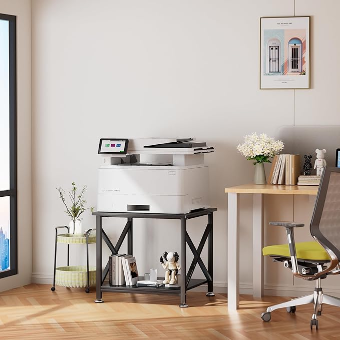 TQQDCI Printer Stand, 23.6 x 23.6 Inches Large Printer Stand - Image 9