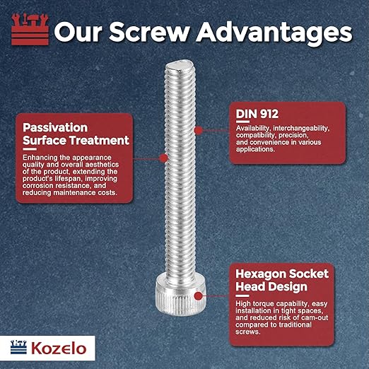 Kozelo 20pcs Socket Head Cap Screws - Image 3