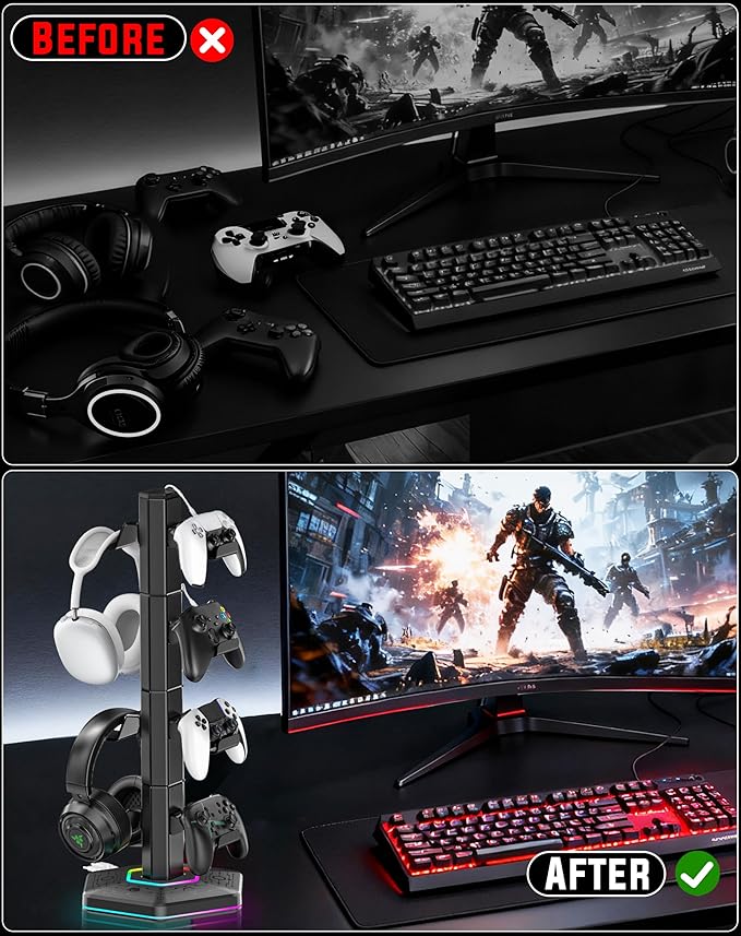 Kytok Headset And Controller RGB Stand - Image 5