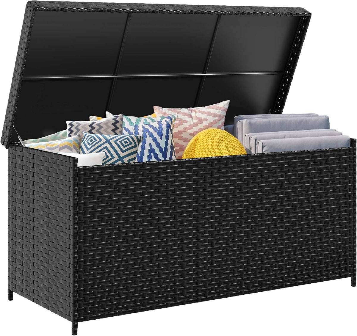 dwvo 260 gallon deck box, xxl all-weather wicker, main product view