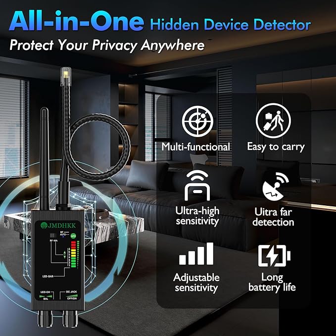 JMDHKK M8000 Hidden Camera Detector, Bug Detector, Camera Finder, Signal - Image 2