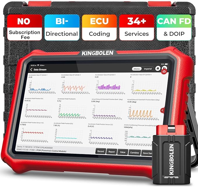 KINGBOLEN K8 Pro OBD2 Scanner Bluetooth 2026 Bidirectional Scan Tool by KINGBOLEN
