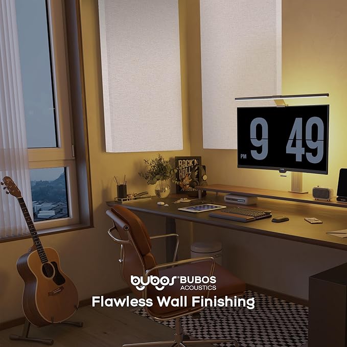 BUBOS 2 PCS Fabric Acoustic Panels, 47.2''x23.8'' Decorative Sound Dampening - Image 7