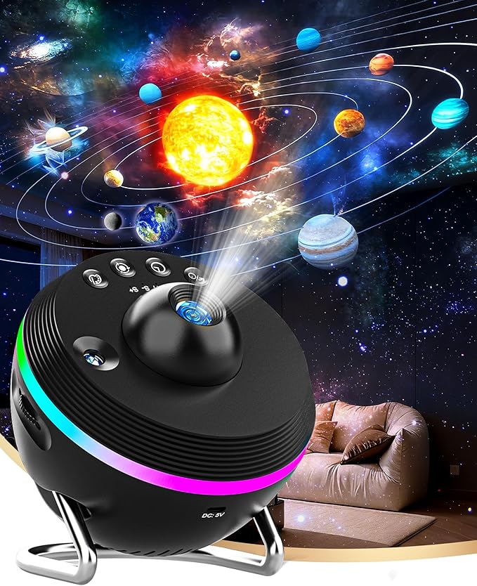 Galaxy Projector for Bedroom, 13 in 1 Home Planetarium Star Constellation by FLEWKEN