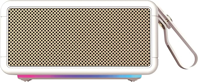 AT&T Essentials Retro 40W Bluetooth Speaker, IPX6 Waterproof, LED Light Modes - Image 8
