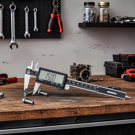 NEIKO 01401A 6-Inch Electronic Digital Caliper, Stainless Steel, Extra Large - Image 7
