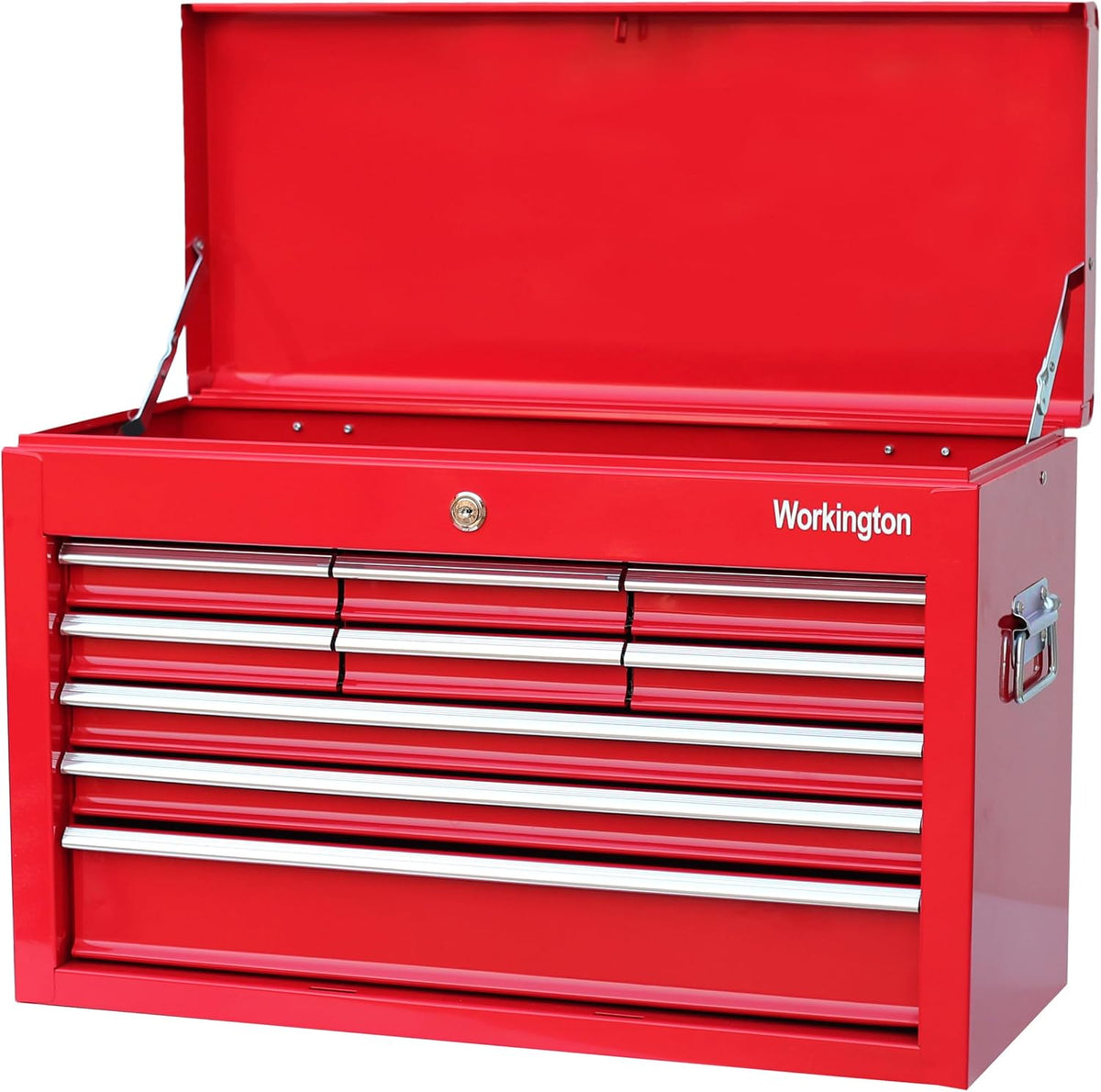 workington portable metal tool chest with 9 drawers, main product view