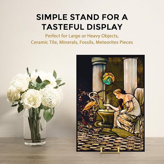 TR-LIFE 14 Inch Gold Metal Plate Stand - Image 7