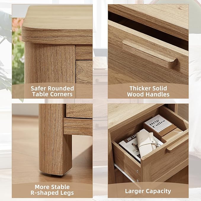 Joaxswe Farmhouse Nightstand Set of 2 - Image 7