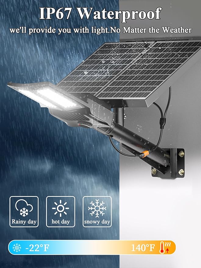 Ofuray OL-11000W Solar Street Lights Outdoor, Parking Lot Lights Commercial - Image 8