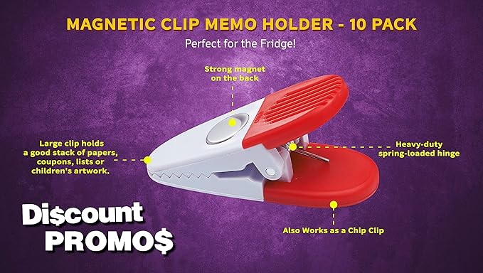 10 Magnetic Memo Holders Set - Image 3