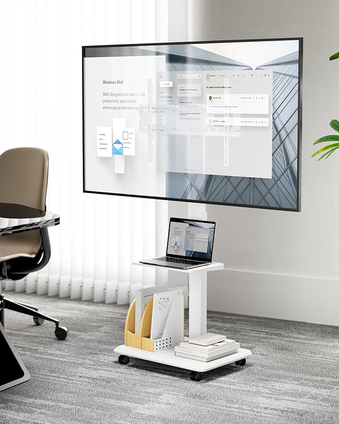 ECOTINY Steel Base Rolling TV stand - Image 8