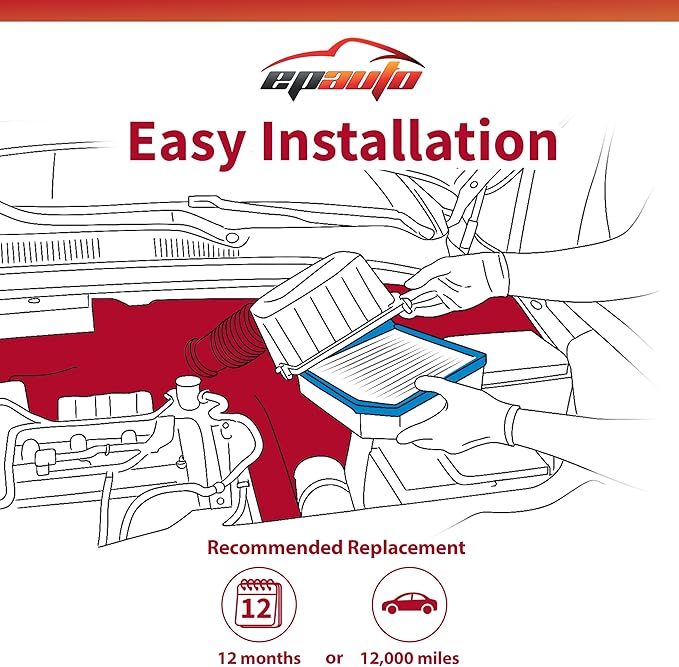 EPAuto GP088 Engine Air Filter, Replacement - Image 6