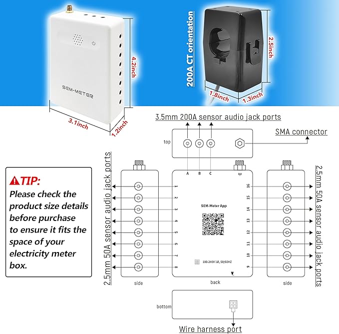 Smart Home Energy Monitor, Measure Power Usage in Real-Time, History - Image 8