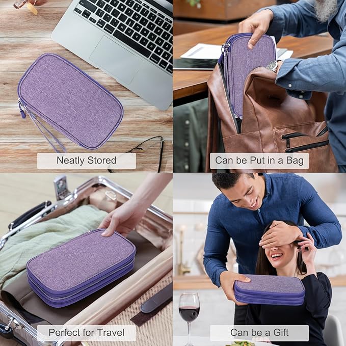 FYY Electronic Organizer, Travel Cable Organizer Bag Pouch Electronic - Image 7