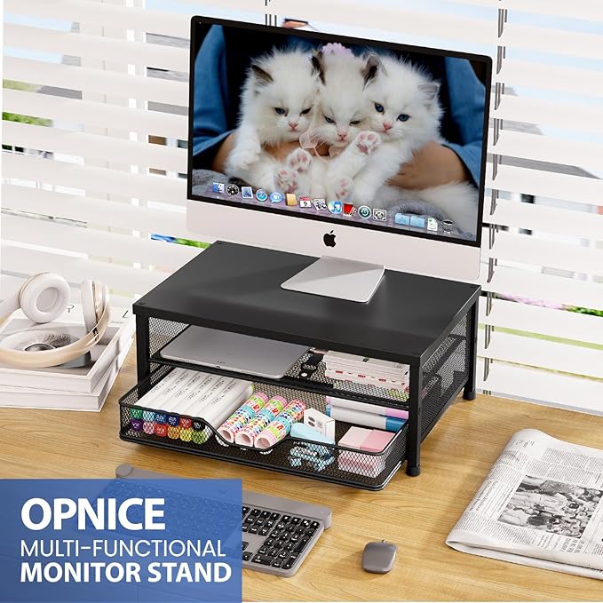 OPNICE Computer Monitor Stand Riser, Desk Organizer - Image 2
