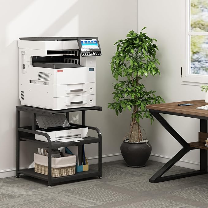 Fannova 25.6" x 23.6" Extra Large Printer Stand Table - Image 7