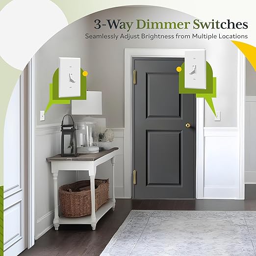 TG Toggle Dimmer Switch for LED, Incandescent Bulbs, Single-Pole or 3-Way - Image 7