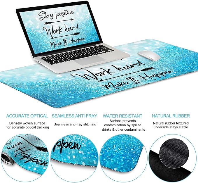 LIMKRIAN Desk Mat Pad, XXL Large Gaming Mouse Pad - Image 4