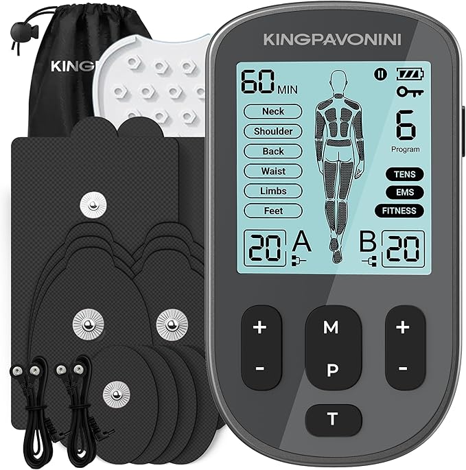 KingPavonini 3-in-1 TENS Unit Muscle Stimulator by KingPavonini