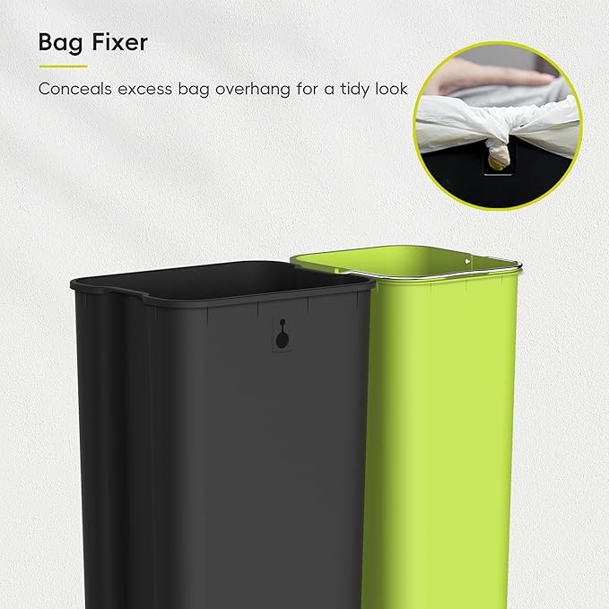 EKO EcoCasa Stainless Steel Dual Step Trash Can - Image 8