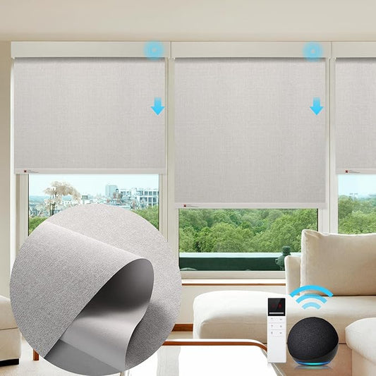 ZSTARR Motorized Smart Blind for Window, Automatic Blackout Roller Shade by ZSTARR